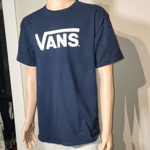 Vans Dark Blue Logo Tee - Picture 2 of 5